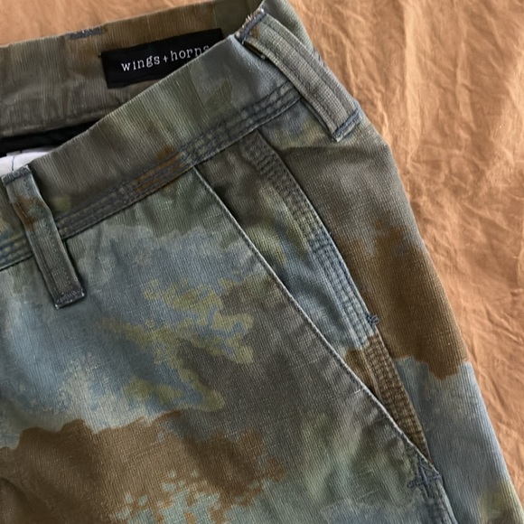 Mens WINGS + HORNS camouflage chinos size 30 - Picture 7 of 7